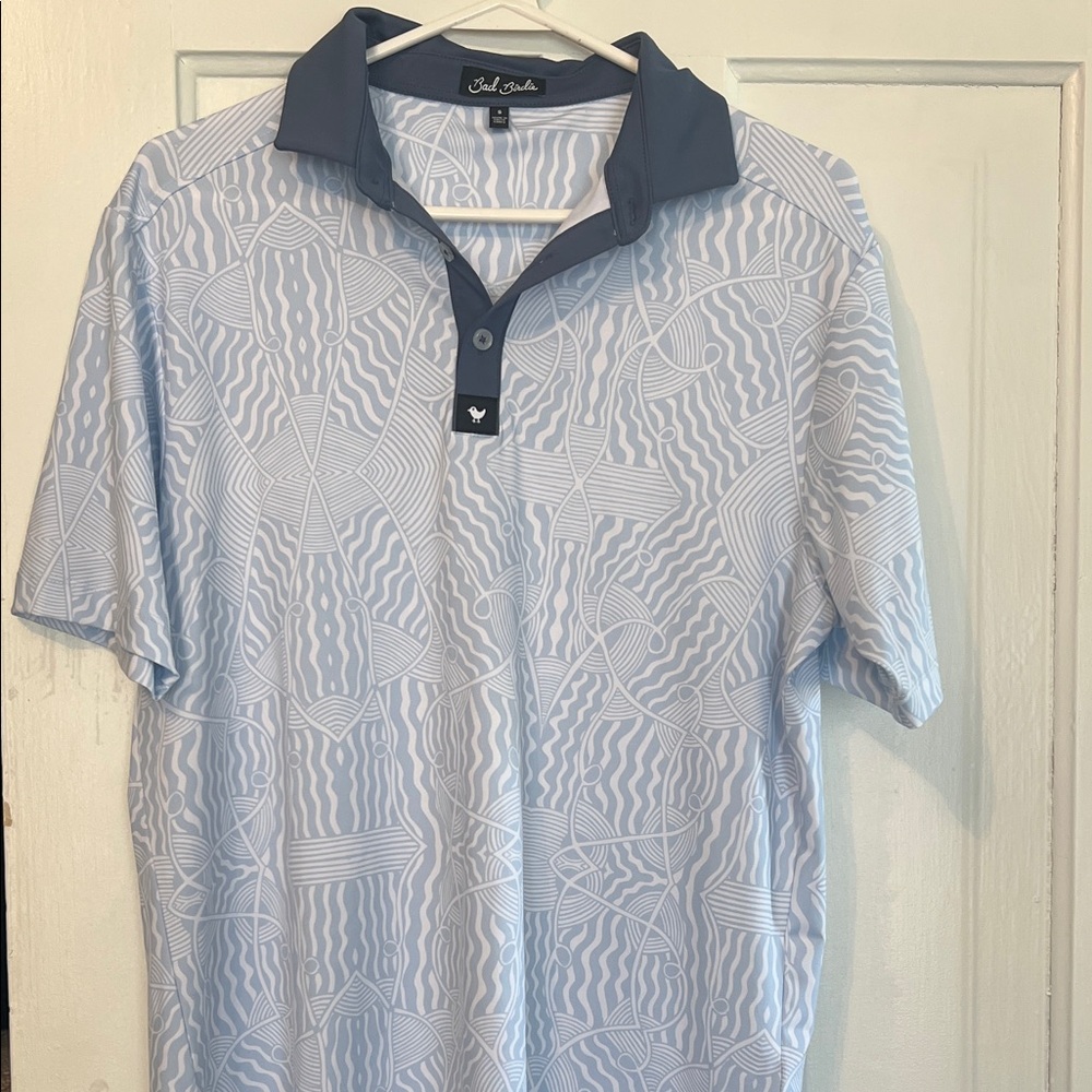 Bad Birdie Blue Patterned Men's Shirt